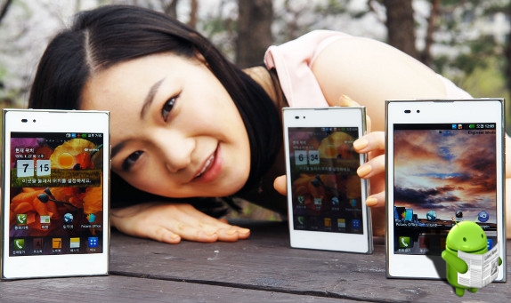White-LG-Optimus-Vu-Korea
